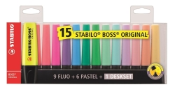 Stabilo Boss Υπογραμμιστές 70/15 Deskset 15 τεμάχια