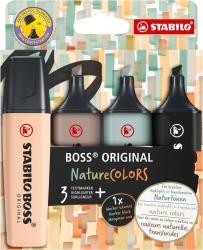 Stabilo Boss Υπογραμμιστές 4τμχ 70/4-2-5 Nature