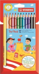Stabilo Ξυλομπογιές Trio Thick Σετ 12τμχ 203/12-01