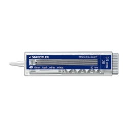 Staedtler Μύτες Για Μηχανικό Μολύβι 0.5mm 2B 60mm 40τμχ 255 05-2B
