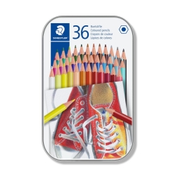 Staedtler Ξυλομπογιές Σε Κασετίνα Μεταλλική Σετ 36τμχ 175-M36