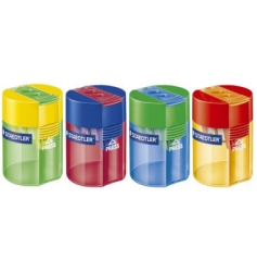 Staedtler Ξύστρα Βαρελάκι Διπλή Πλαστική 4χρ 512-006