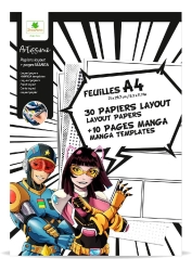 Sycomore Artissimo: Φύλλα Ζωγραφικής Α4 (30 Layout + 10 Manga Templates) CREA064