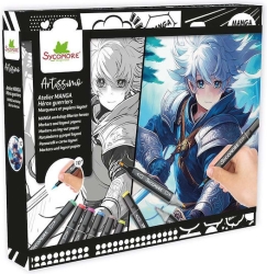 Sycomore Artissimo: Manga Warrior Heroes Set (10 Μαρκαδόροι + 10 Φύλλα Ζωγραφικής)