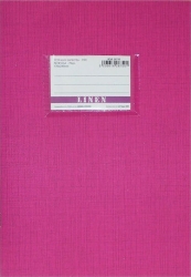 Τετράδιο Καρφίτσα Ριγέ 17X25cm 50φ Φούξια Linen 26750