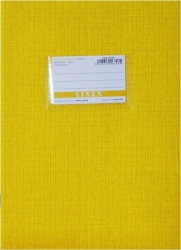 Τετράδιο Καρφίτσα Ριγέ 17X25cm 50φ Κίτρινο Linen 26746
