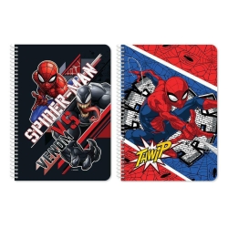 Διακάκης Τετράδιο Σπιράλ 17x25 2 Θεμάτων Spiderman 506004