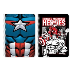 Διακάκης Τετράδιο Σπιράλ 17x25cm 2 Θεμάτων Avengers 506002