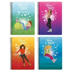 Τετράδιο Σπιράλ 17x25cm 2 Θεμάτων Teens World 32109