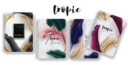 Τετράδιο Σπιράλ Α4 3 Θεμάτων Black&White Tropic 1309