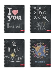Tettris Τετράδιο Σπιράλ Α4 2 Θεμάτων Blackboard Α4-2Θ-143