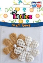 The Littlies Μαργαρίτες Χειροποίητες Με Λινάτσα 2τμχ 646061
