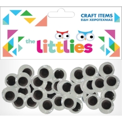 The Littlies Ματάκια Κινούμενα Χειροτεχνίας 12mm 100τμχ 646600