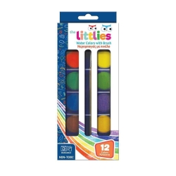 The Littlies Νερομπογιές Με Πινέλο 12χρ 646087