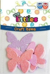 The Littlies Πεταλούδες Glitter Χειροποίητες 8τμχ 646062