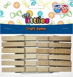 The Littlies Ξύλινα Μανταλάκια 12τμχ 646523