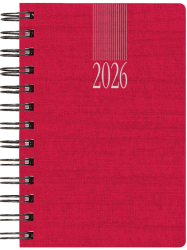 ΘΕΟΦΥΛΑΚΤΟΣ ΗΜΕΡΟΛΟΓΙΟ ΗΜΕΡ. 14,5Χ20,5 KASHMIR WIRE-O ΚΟΚΚΙΝΟ