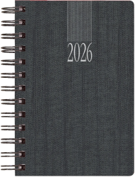 ΘΕΟΦΥΛΑΚΤΟΣ ΗΜΕΡΟΛΟΓΙΟ ΗΜΕΡ. 16,6Χ24 INDIANA WIRE-O ΑΝΘΡΑΚΙ