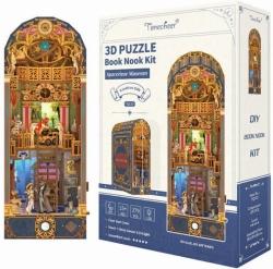 Tonecheer 3D Puzzle Book Nook Kit Spacetime Museum DIY Ages 15+ 279pcs Led TQ133