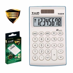 TooR Αριθμομηχανή 8 Ψηφίων Τσέπης TR-252-W 120-1418