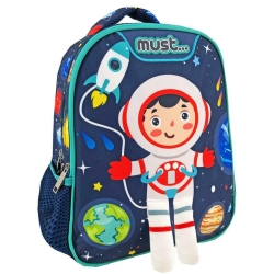 Must Τσάντα Πλάτης Νηπιαγωγείου Με 2 Θήκες 27x10x31cm Astronaut 584704