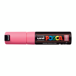 Uni Posca Μαρκαδόρος Ανεξίτηλος 8.0mm Ροζ PC-8K-13