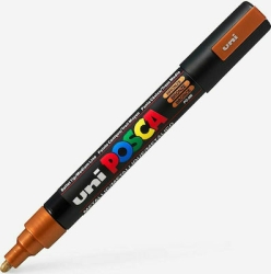 Uni Posca Μαρκαδόρος Ανεξίτηλος PC-5M 2,5mm Μπρονζέ