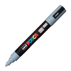 Uni Posca Μαρκαδόρος Ανεξίτηλος PC-5M 2,5mm Γκρι