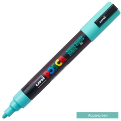 Uni Posca Μαρκαδόρος Ανεξίτηλος PC-5M 2,5mm Aqua Green 5M/P6