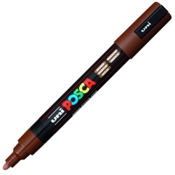 Uni Posca Μαρκαδόρος Ανεξίτηλος PC-5M 2,5mm Καφέ