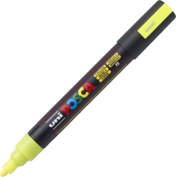 Uni Posca Μαρκαδόρος Ανεξίτηλος PC-5M 2,5mm Fluo Κίτρινο