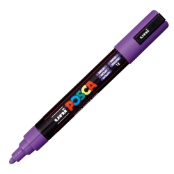 Uni Posca Μαρκαδόρος Ανεξίτηλος PC-5M 2,5mm Βιολετί