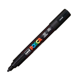 Uni Posca Μαρκαδόρος Ανεξίτηλος PC-5M 2,5mm Μαύρος