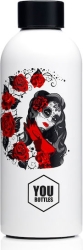 YouBottles Μπουκάλι Θερμός Ανοξείδωτο 500ml - Santa Muerte (YB-5025)